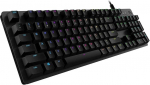 Logitech G512 mehaaniline m&auml;nguklaviatuur, GX-Brown Tactile l&uuml;litid, LIGHTSYNC RGB valgustus, USB looping, alumiiniumist korpus, programmeeritavad F-klahvid, prantsuse AZERTY paigutus, must
