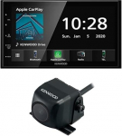 Kenwood DMX5020BTS 6,8" WVGA digitaalne meediamonitor FM RDS-tuuneriga, CarPlay, Android Car, Android USB peegel, Bluetooth & CMOS 230 tagurduskaamera CMOS-tehnoloogiaga Mustanahaline