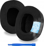 Linkidea Asendusk&otilde;rvaklapid, mis &uuml;hilduvad Audio-Technica M50X M50xBT2 M40X M70X MSR7 MSR7NC MSR7BK MSR7GM k&otilde;rvapadjad k&otilde;rvakaitse k&otilde;rvaklapid (jahutusgeel/mustad)