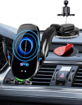 Mobiiltelefoni hoidja auto laadimisfunktsiooniga, Smart Sense: Qi 15 W kiire traadita laadimisseadme auto induktiivne laadimine automaatne induktsiooniga autolaadija auto iminapakett iPhone 12/13/14 Pro Max Mini Plus jaoks