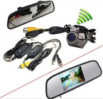 BW&reg; 4.3" auto TFT LCD monitor peegel + juhtmevaba tagurdamine tagurdamine CCD kaamera veekindel tagavarakomplekt