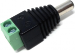 DRUT 1tk 5.5mm x 2.1mm DC toitepistik kruviklemmide adapter, mis &uuml;hildub CCTV kaamerate, LED valgustuse, ruuterite ja modemite, muusikainstrumentide, mustaga.