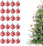 Christmas Baubles Shatterproof Red/White Polka Dot Ball Ornaments, Ball Ornaments, Balls, Christmas Decoration, Christmas Decoration, Christmas Decoration, Christmas Decoration, Shiny Matte