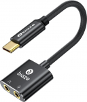 USB C helikaardi C-t&uuml;&uuml;pi 3,5 mm pistikupesa adapter V&auml;line helikaart Windows Mac Linux PS4 PS5 Switch (Y25)