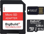 eMemoryCards 128GB Ultra Fast 100MB/s U3 microSDXC m&auml;lukaart &uuml;hildub Sony Handycam HDR-CX405, HDR-PJ410B videokaameraga