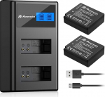 Powerextra asendusaku Panasonic DMW BLG10 ja LCD Dual laadija Panasonic Lumix DC GX9 TZ202 TZ96 TZ91 DMC TZ101 TZ81 GF6 GX7 GX80 LX100 S6 jne. jaoks. Pakett 2