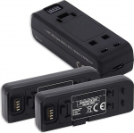 2 x aku alus + topeltlaadija (USB), &uuml;hildub Insta 360 One R, One RS Action Camiga [1200 mAh - 3,85 V - Li-ion - 100% &uuml;hilduv]