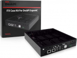 GeeekPi DeskPi ITX Case Kit DeskPi Super6c Raspberry Pi CM5/CM4 Cluster Mini-ITX Board, koos 3tk 12V ventilaatoriga ja 6tk alumiiniumist jahuti Cooler Raspberry Pi Compute Module 4-le