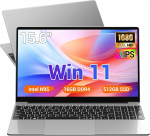 PC Portable 15,6 tolli, N95 (kuni 3,4 GHz), 16GB DDR4 512GB SSD TF 1TB, s&uuml;learvuti Win 11, WiFi 5, USB 3.0, 1920x1080 FHD, Gamer arvuti s&uuml;learvuti, klaver T&auml;ielik tagumine valgustus