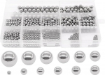 T&auml;pse roostevabast terasest kuulid, 600 t&uuml;kki, 12 suurust, 1-8mm, metriline jalgrattalaagri kuulide sortiment t&ouml;&ouml;stuslikele tarvikutele, DIY projektidele