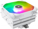 TR SI-100 White ARGB CPU, 6 x 6 mm soojusjuhtmed, protsessorijahuti vaikse PWM ventilaatoriga 120 mm S-FDB V2.0 laagritega, AGHP 3.0 tehnoloogia, AMD AM4 AM5/Intel 1150/1151/1200/1700/2066 jaoks.