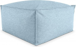 Deshome - Pouf tool 100 x 100 x 50 cm eemaldatava padjaga sise- ja v&auml;litingimustes kasutamiseks: istmepouf disain diivanile, elutuppa, magamistuppa, heledad poufid pastelsinised