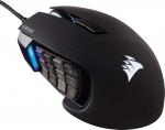 CORSAIR SCIMITAR RGB ELITE juhtmega MOBA/MMO m&auml;nguhiir - 18 000 DPI - 17 programmeeritavat nuppu - iCUE &uuml;hilduv - PC, Mac, PS5, PS4, Xbox - must