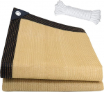 Varjendusv&otilde;rk koos aasadega, 4 x 5 m varjendiv&otilde;rk, UV-kindel varjendiv&otilde;rk kasvuhoone 5 m k&ouml;iega, privaatsusekraan aias, markiis, terrass, varjutamine terrassikatusele, kasvuhoonele, taimele, &otilde;uealale.