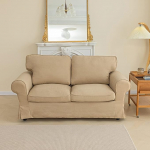 MASWOND Waschbarer und weicher EKTORP Zweisitzerbezug, speziell angefertigt, kompatibel mit IKEA EKTORP 2-Sitzer-Sofa (5 St&uuml;ck, Taupe)