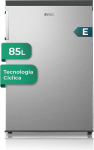 Svan Congelador Vertical Inox SCV855500EX. Capacidad 85 Litros, Puerta Reversible, Bajo nivel Sonoro, Eficiencia Energ&eacute;tica Clase E
