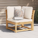 Homgoday Garden Corner Diivan koos pehmendusega 73 x 73 x 65 cm Solid Acacia Wood Diivanid Outdoor Bed Diivan Diivan Garden Diivan Elutuba Patio Outdoor m&ouml;&ouml;bel mm
