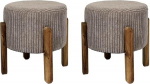 HOME DECO FACTORY, HD0335 2 tk Cotele Scott Taupe pehme m&ouml;&ouml;bli istepink ja v&auml;ljaheide 35,5 x 35 x 35 cm istme k&otilde;rgus 30 cm Taupee