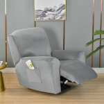 YHWW Recliner Chair Covers, Stretch Velvet Recliner Chair Cover, 4-osaline elastne libisemiskindel kate, Recliner Chair Cover, kate l&otilde;&otilde;gastavale toolile, tugitooli kaitsja TV toolile, eemaldatav, pestav