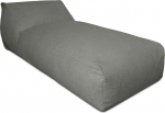 Deshome - Aia kott, Chaise Longue eemaldatav v&auml;litingimustes kasutamiseks, 180 x 90 cm, kott-tool, &otilde;ue kott koos polstriga, Pouf Puff disain, hall pruun