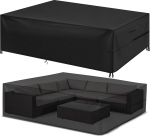 Essort Patio Furniture Covers Extra suur veekindel 600D vihma lumi tolm tuulekindel Anti-UV (uuendatud Oxford, 108 "x71 "x36")