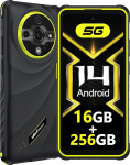 Ulefone Armor X31 Pro 5G Outdoor mobiiltelefon 2025, 16GB + 256GB/SD-2TB 64MP + 25MP &ouml;&ouml;vaatlus 6.56 tolli 120Hz pimendava taskulambiga 120Hz 6050mAh Android 14 nutitelefon 3-pesa / n&auml;o ID / s&otilde;rmej&auml;lg / OTG / NFC roheline
