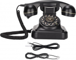 Retro telefon numbriga, Vintage lauatelefon klassikaline juhtmega vanamoodne Euroopa lauatelefon kontori kohviku baari magamistoa kaunistamiseks