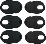 3 paari asendusk&otilde;rvaklappe + k&otilde;rvaklapid Airpods 4 jaoks, ultra &otilde;hukesed silikoonist k&otilde;rvaklapid Airpods 4 jaoks, ei sobi laadimiskohvrisse, mustad