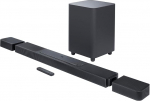 JBL Bar 1300 - kompaktne 11.1.4-kanaliline Soundbar kodukino helis&uuml;steemi jaoks - eemaldatavate Surround-k&otilde;laritega, MultiBeamTM ja Dolby Atmos Surround Soundiga - must, UK-pistik (t&uuml;&uuml;p G)