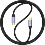USB C kaabel USB C 1 m, USB 3.1 Gen2 Type C laadimiskaabel, 10 Gbps andmeedastus, 100 W 20 V/5 A kiirlaadimiskaabel, 4K @ 60Hz video&uuml;lekanne, &uuml;hildub s&uuml;learvuti, mobiiltelefoni USB-C seadmetega