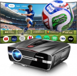 2300ANSI p&auml;evavalguse projektor 4K Ultra HD HDR10 p&auml;evane nutiprojektor Tof Autofookusega HDMI ARC/CEC 38W DB AudioWiFi6 Bluetooth5.4 WLAN projektor kodukino m&auml;ngude katuse jaoks