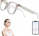 Nutikad prillid naistele, AI t&otilde;lge, Bluetooth prillid, reaalajas t&otilde;lkija, avatud k&otilde;rva sinise valguse filtri l&auml;&auml;tsed, toetab 110+ keelt, h&auml;&auml;lt&otilde;lk reisi&otilde;ppeks (selge)