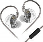 keephifi CCA CRA In-Ear IEM k&otilde;rvaklapid mikrofoniga, 3,8 &mu; Ultra Thin Membraan In-Ear Monitor Kaabel K&otilde;rvaklapid DJ, Deep Bass Wired Inear K&otilde;rvaklapid 2 Pin muusikutele, m&auml;ngimine, lava