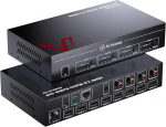 AV Access 4x4 HDMI Matrix Splitter, 4K@60Hz koos HDR Dolby Visioniga, Audio Extraction SPDIF 5.1CH, 4K kuni 1080P Downscale, CEC, Web UI, Shutdown Memory, IR Remote API RS232 Control