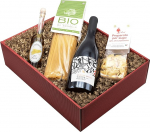 The Wine Guys - Veinikinkekomplekt "Aglio e Olio" koos Itaalia erip&auml;radega: (1 x 0,75 l, 13% vol) maitse&otilde;li ja vein Garda Rosso Corvina kuiv (1 x 0,75 l)