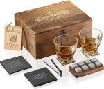 Mixology & Craft viskiklaaside kinkekomplekt - 2 viskiklaasi, 8 viskikivi koos hoiutahvliga, 2 kiltkivist alusplaati ja retseptikaardid dekoratiivses kinkekarbis - Baarikaubad ja -vahendid