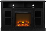 Ameriwood Chicago elektriline kamin TV-konsool 50" must tammefektiga