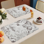 Lauakatted, komplekt 4, hallid lehed laudade jaoks, PVC laudis&auml;&auml;red, kuumakindlad isolatsiooni laudis&auml;&auml;red, komplekt 4, plekikindlad