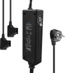 Moman Tap2C Dual D-Tap laadija 4-pin XLR DC v&auml;ljundiga, V-Mount aku / kuldse monteeringuga akulaadija koos 2 x D-Tap toitekaabliga, mis &uuml;hildub DSLR kaameraga [DC 16.8V/4A]