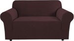 H.Versailtex diivanikate Jacquard Lycra pehme elastne mittelibisev mood masinpesu 2 istekoha diivanikate Brown