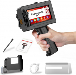 A1 Hand Inkjet Printer - kaasaskantav teksti/loogode/QR-koodide/baarikoodide/kuup&auml;evade/seriaalnumbrite pihustatav pihustr&uuml;kiprinter, tindipritskoodis&uuml;steem kartongile/metallile/plastile/keraamikale/puidule/tekstiilile.