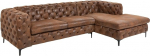 Riess Ambiente Chesterfield Ecksofa MODERN BAROCK - 275cm - antik braun - mugav 3-Sitzer Couch mit Federkern