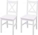 Mendler HWC-F77 2 s&ouml;&ouml;gitoa tooli, tugitoolid, k&ouml;&ouml;gitoolid, t&auml;ispuidust, maakoju disain, valge