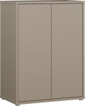 Forte Alice Springs 70 80 Modernne minimalistlik 2-ukseline kapp elutuba magamistuba Komposiitpuit Taupee 74,5 cm lai x 99,1 cm k&otilde;rge x 41,5 cm s&uuml;gav