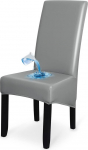 Tooli katted s&ouml;&ouml;gitoolile Veekindel PU nahk Stretch XL High Back Dining Chair Covers Washable Removable Chair Protector Slipcover for Home Decoration