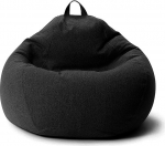 &Ouml;ko-t&auml;idisega kott, Puff, l&otilde;&otilde;gastav tool, istmepadi, p&otilde;randapadi, kott (must, 120 x 120 x 60 cm, 350 L)