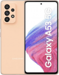 Samsung Galaxy A53 5G nutitelefon Dual SIM Android mobiiltelefon 8GB RAM 256GB m&auml;lu Awesome Peach + 30 kuu garantii