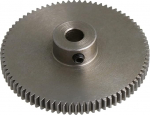 NOYOTA Mechanical Spur Gears Motorcycle Pinion 41x10x5mm Silver 80 Teeth Motor Metal 45# Steel Gear 0.5 Module Top Screws 5mm Hole Diameter