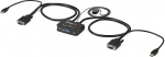 StarTech.com 2 portiline VGA USB KVM l&uuml;liti kaabel - VGA KVM l&uuml;liti USB toiteallikaga ja kaugl&uuml;litusega must