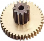 Modulaarne hammasratas, mootorratas, mootorratas, hammasratas, 1 tk, hammasratas 0,2/0,10 hammastega, reduktsioonimootor, vaskratas, metallist hobing, topeltratas GS (10T 0,3 m + 54 t 0,2 m)